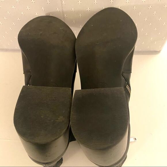 Treasure and Bond Leather Almond Toe Ankle Boot Bootie Black Womens 10 - Picture 7 of 8